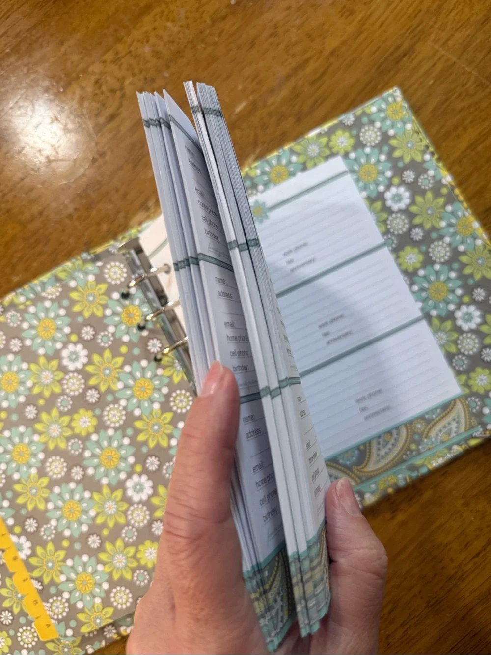 Vera Bradley Address Book in Lemon Parfait, NWoT